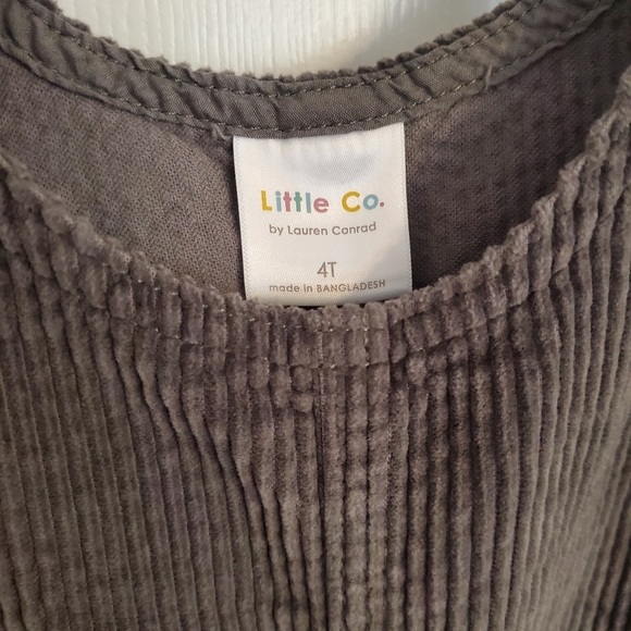 Little Co. Green Corduroy Jumper size 4T - Picture 3 of 4